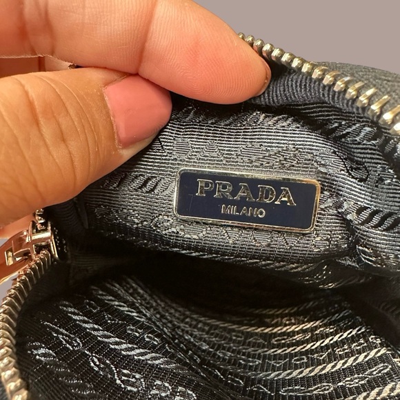 Prada Mini Messenger Tessuto Nylon Blue - Picture 8 of 12